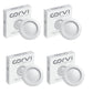 CORVI LED Flat3 6W Round Ceiling Light | Dimmable & Backlit | Easy White 4000K | Slim Driverless LED Panel with Junction Box | Ideal for False Ceilings & Home Use (Pack of 4)