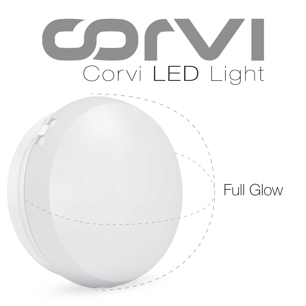 CORVI LED Surface 4 Round 6W | Slim, Driverless, Dimmable Ceiling Panel Light | Full Glow Warm White 3000K | Surface Mount, No False Ceiling Needed (Pack of 3)