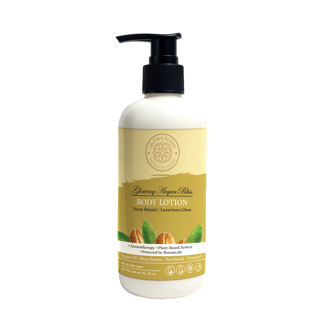 AROMA BLUSH  Glowing Argan Bliss body lotion 300ML