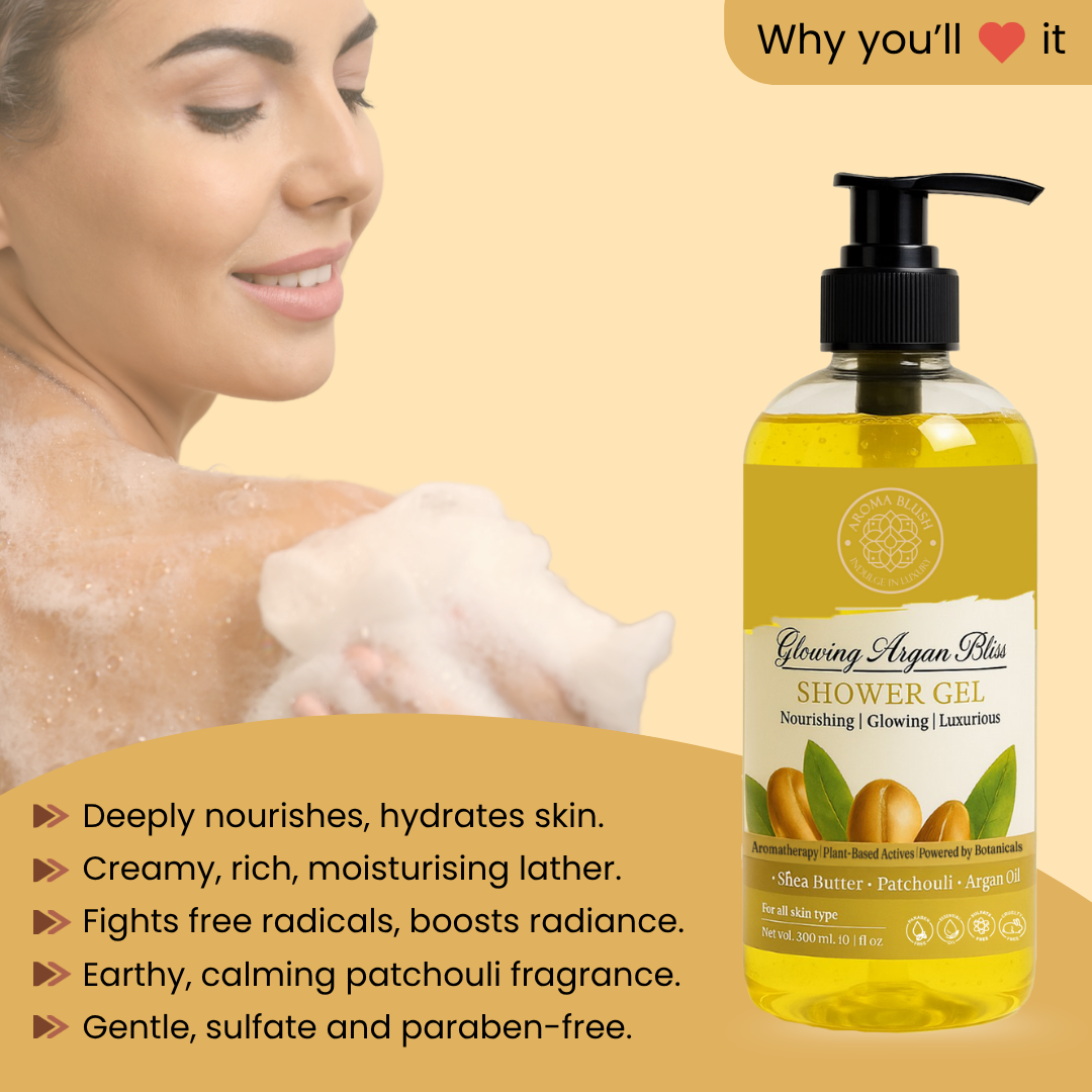 AROMA BLUSH Glowing Argan Bliss shower gel 300ML