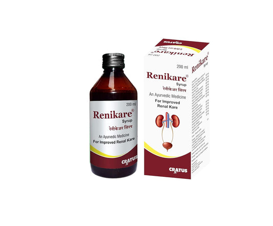 Cratus Renikare Syrup 100% organic Improved Renal Care, Cleanses Kidney And Urinary Bladder, 200ml pack of 5