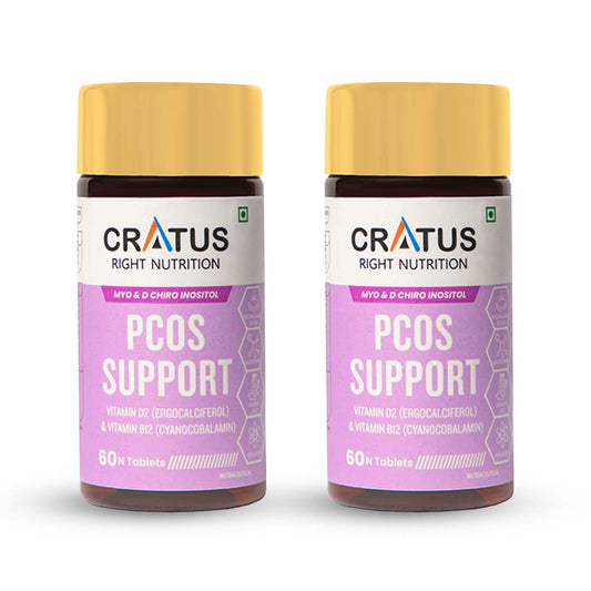 Cratus Right Nutrition - PCOS Tablets | Hormonal Balancing and Fertility Support | Designed for Effective PCOS Management | Helps Regulate Menstrual Cycles and Boost Metabolic Health | 120 Tablets