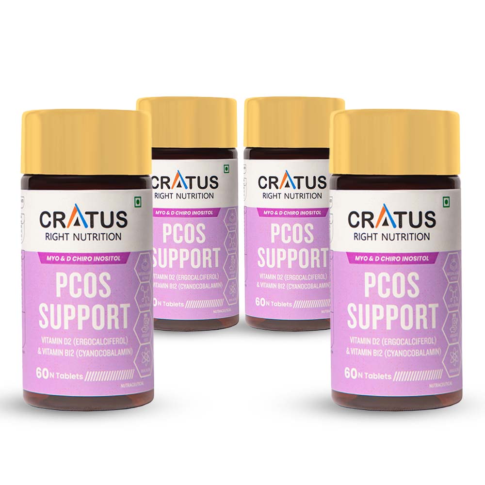 Cratus Right Nutrition - PCOS Tablets | Hormonal Balancing and Fertility Support | Designed for Effective PCOS Management | Helps Regulate Menstrual Cycles and Boost Metabolic Health | 240 Tablets