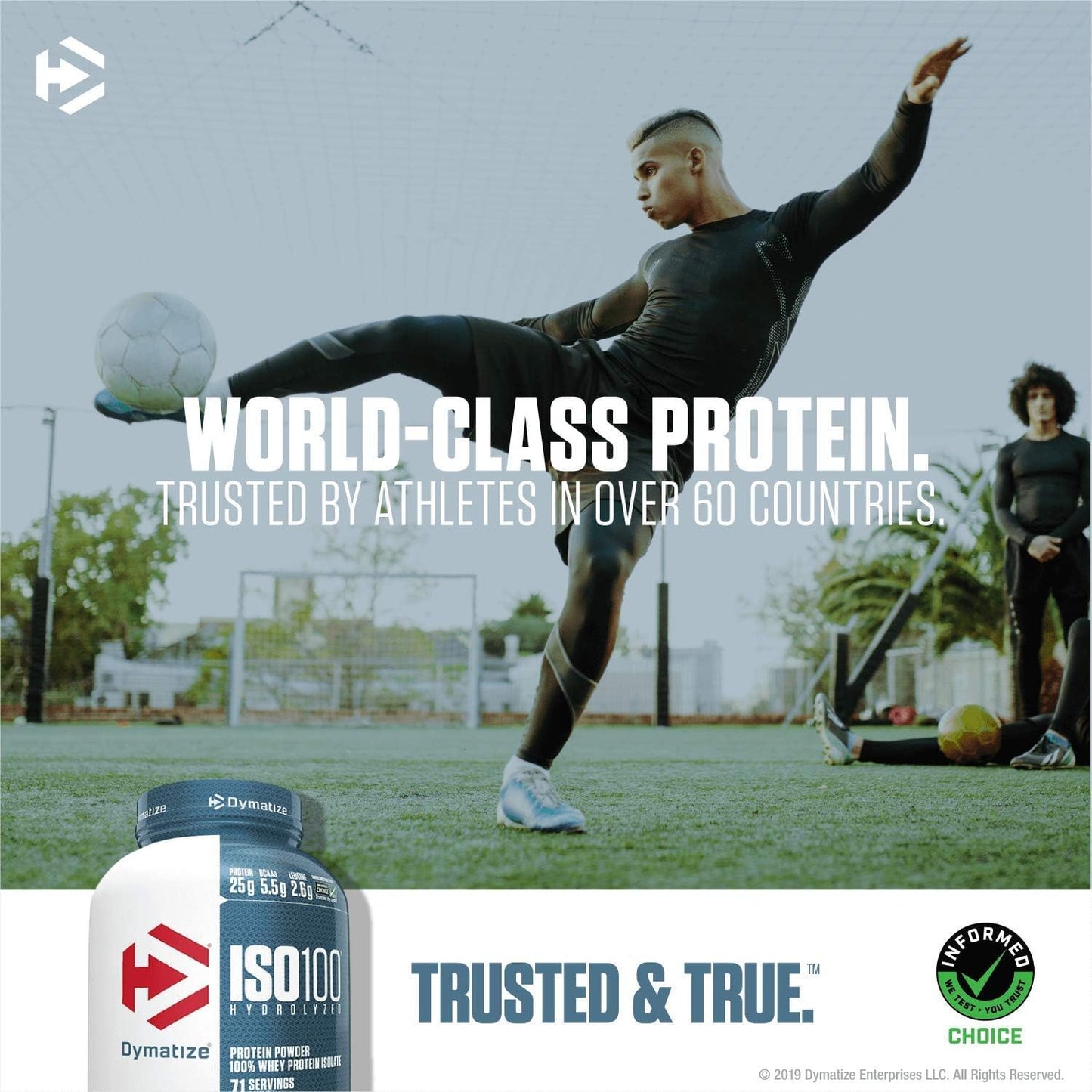 Dymatize Nutrition ISO 100 Whey Protein Powder - 2.3 Kg (Fudge Brownie)