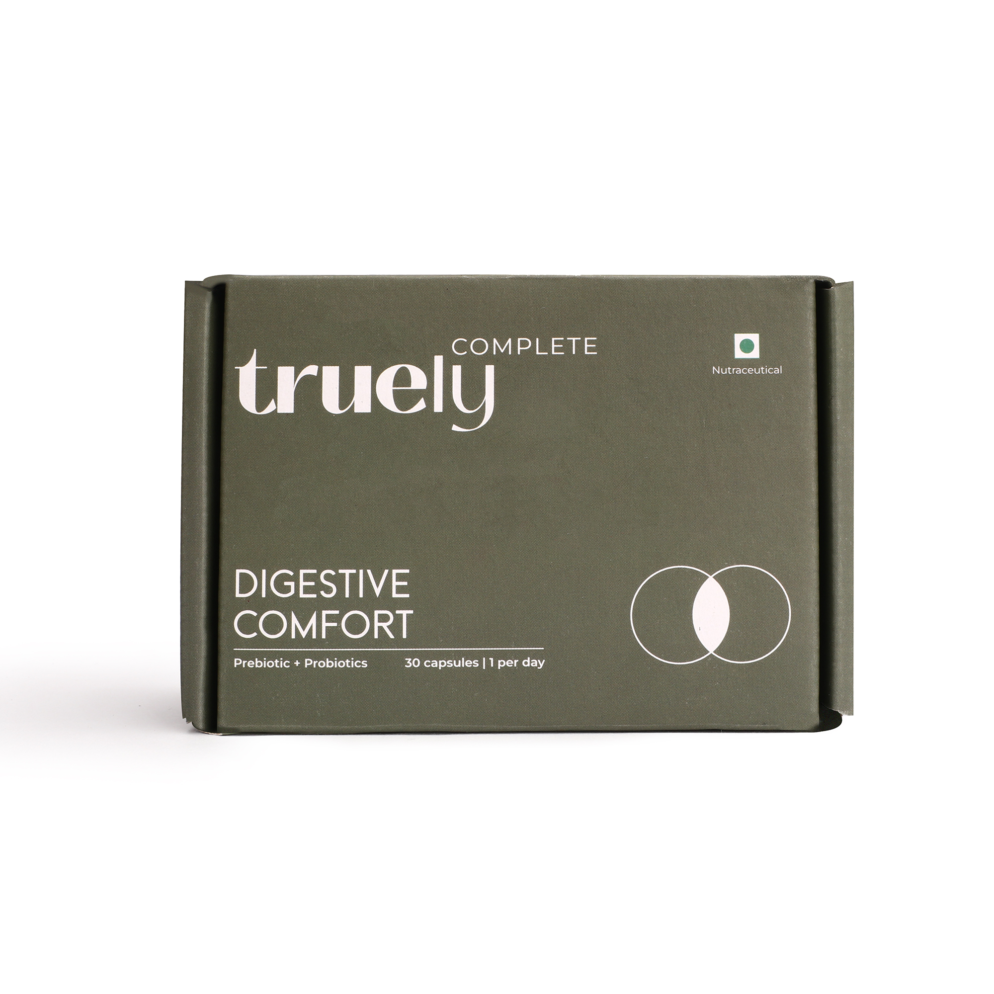 Truely Health Clinically Tested Complete Pre + Probiotic for Men & Women with 7 Vital Strains & Prebiotics for Focus, Skin, Digestion & Immunity | No Artificial Flavors | Vegan (Pack Of 3(90 Capsules)