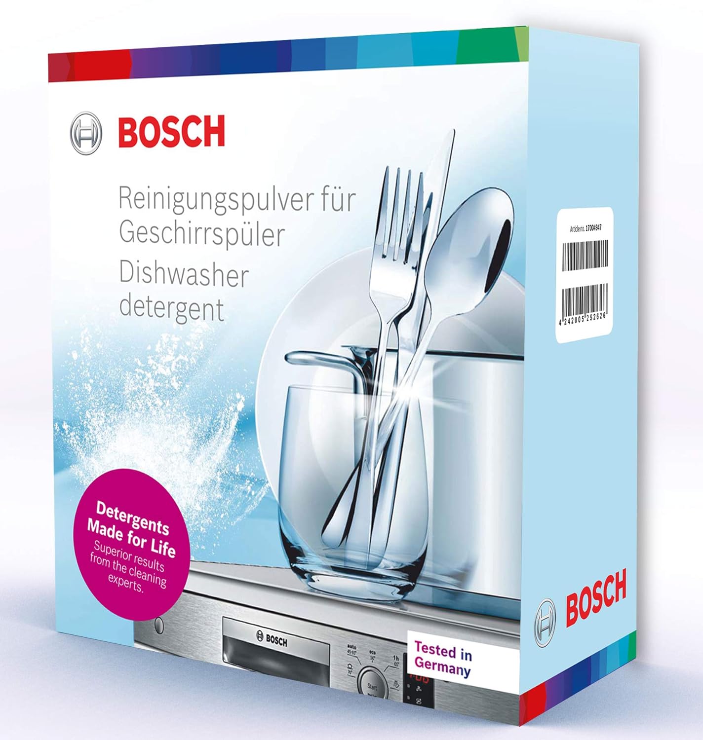 Bosch Detergent 1 kg and Dishwasher Rinse Aid 1000 ML, Combo Pack of 2