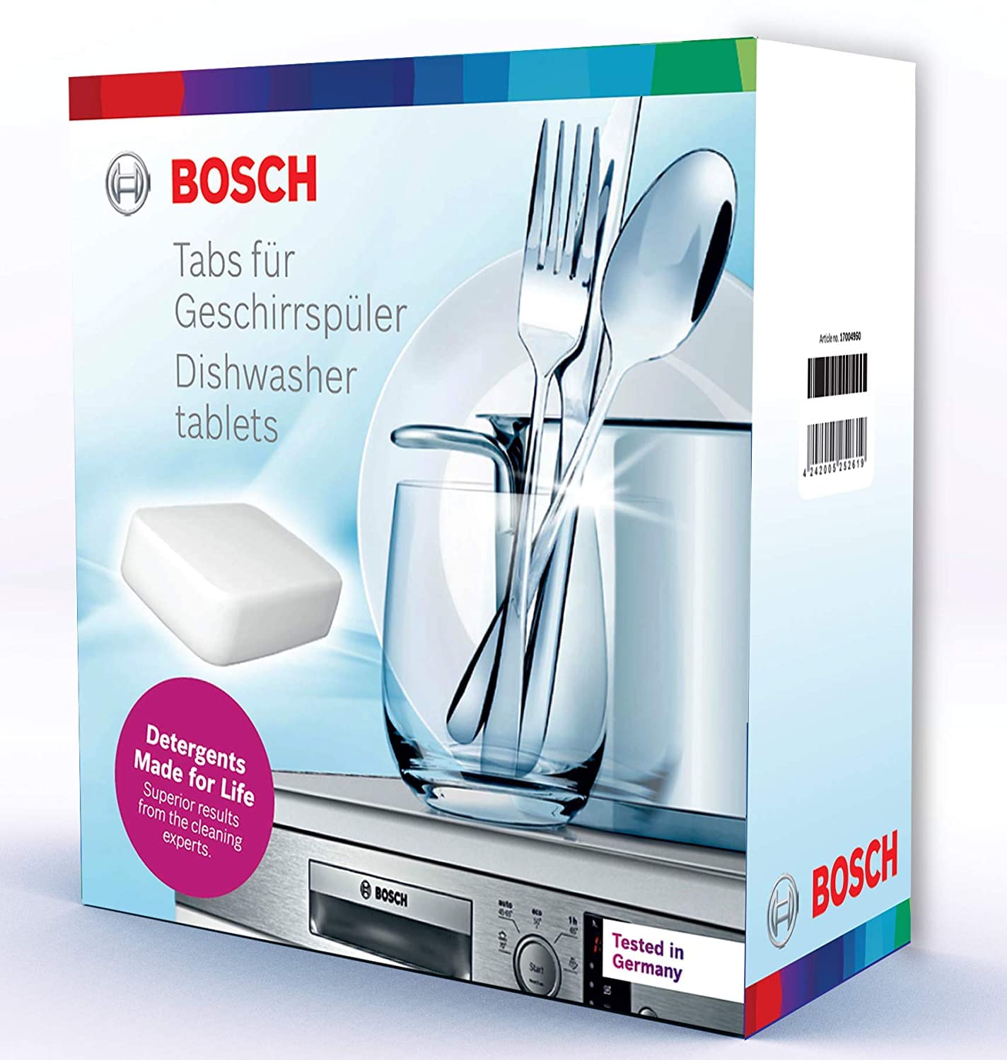 Bosch Dishwasher Tablets (25 Tablets) 500gm and Bosch Siemens Dishwasher Care (Recommended for removing fats, oils and lime scale), Combo Pack of 2