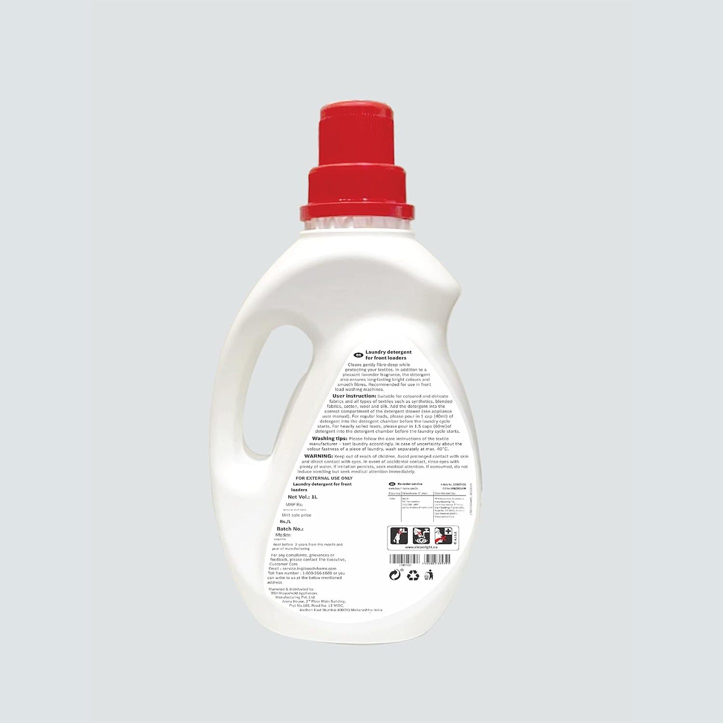 Bosch Front Load Laundry Detergent Lavender Fragrance - 1 L