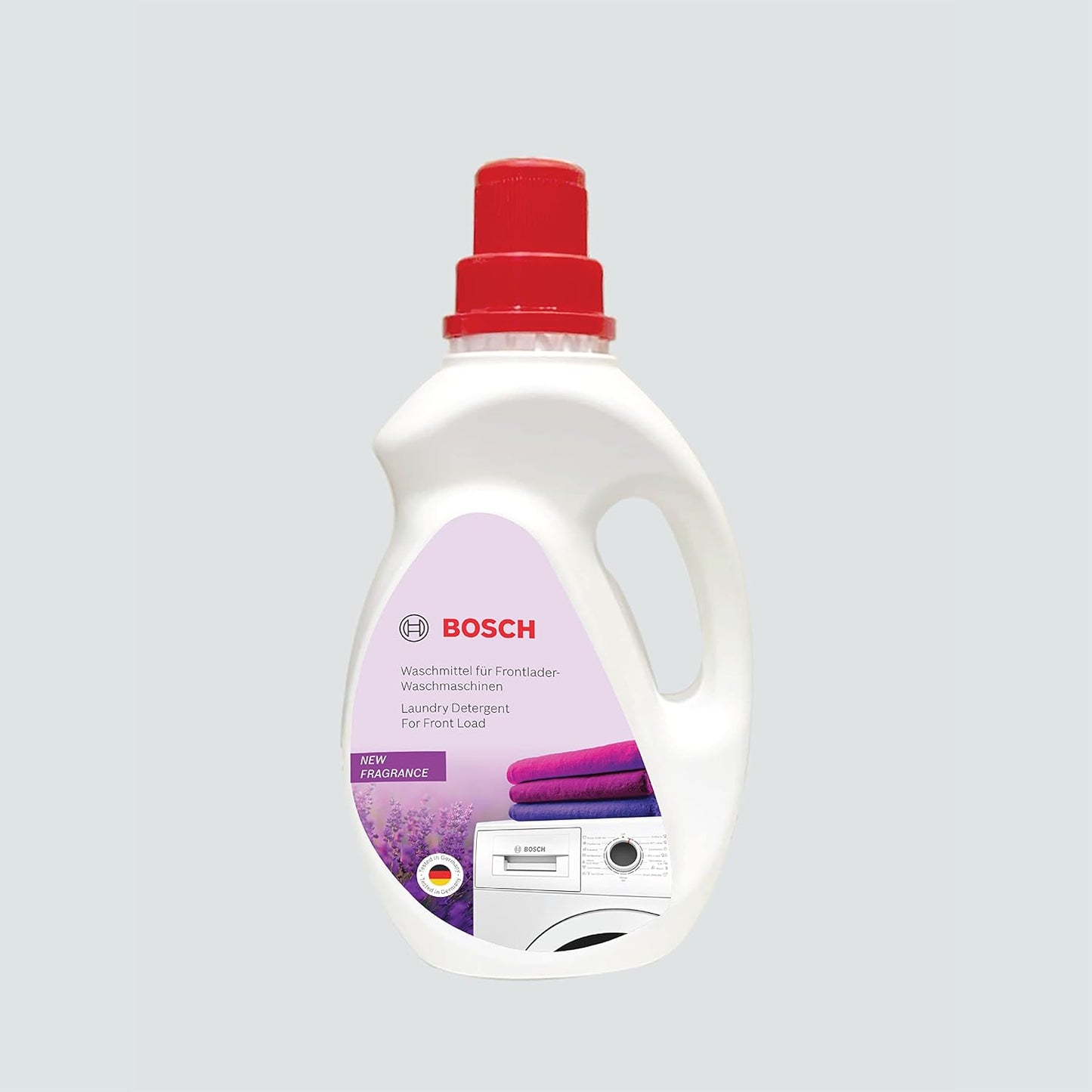 Bosch Front Load Laundry Detergent Lavender Fragrance - 2 L and Bosch Fabric Softener for Washing Machine - 1 l, Combo Pack of 2