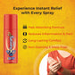 Medopharm Wellness Supergin Fast Pain Relief Spray - 50ml (Pack of 3+1) | Instant Relief for Sprains, Muscle, Back, Joint, Shoulder, and Knee Pain Stain-Free Spray | Ideal for Sports & Gym Injuries