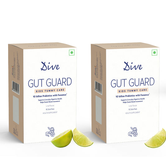 DIVE Gut Guard Kids Tummy Care | Safe for Kids | Probiotics | Boost your child's gut health | Relieve digestive discomfort | Reduce Indigestion | Strengthens Immunity | (30 Days Pack)