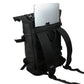 GODS Vajra Roll Top 15.6 inch Polyester Laptop Tech Backpack(25 Ltrs, Black)