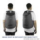 GODS Zarc Anti Theft 15.6 inch Polyester Laptop Tech Backpack(22 Ltrs, Melange)