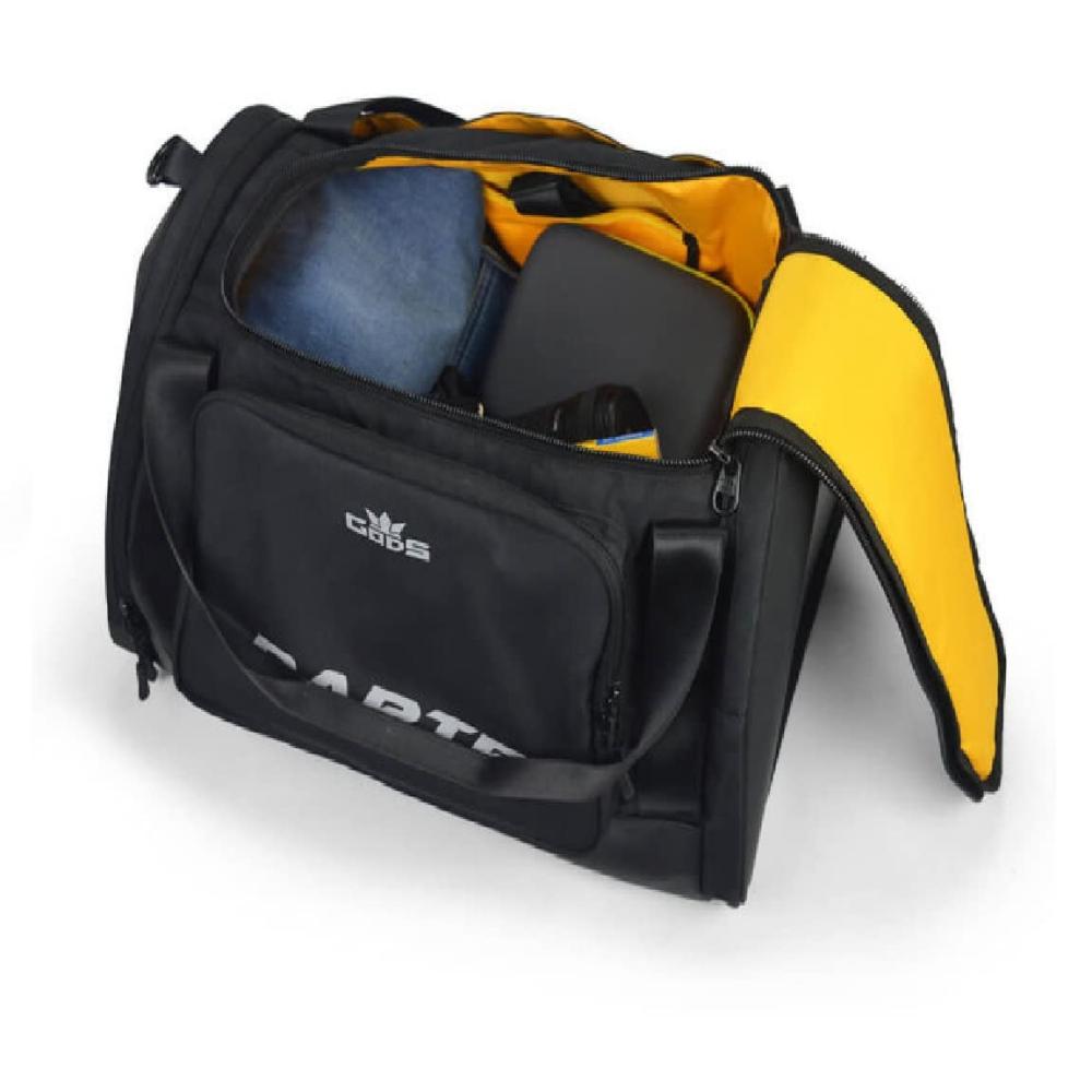 GODS RAPTR Hard Shell Travel Duffel Bag with Molded Design(40 Ltrs, Black)