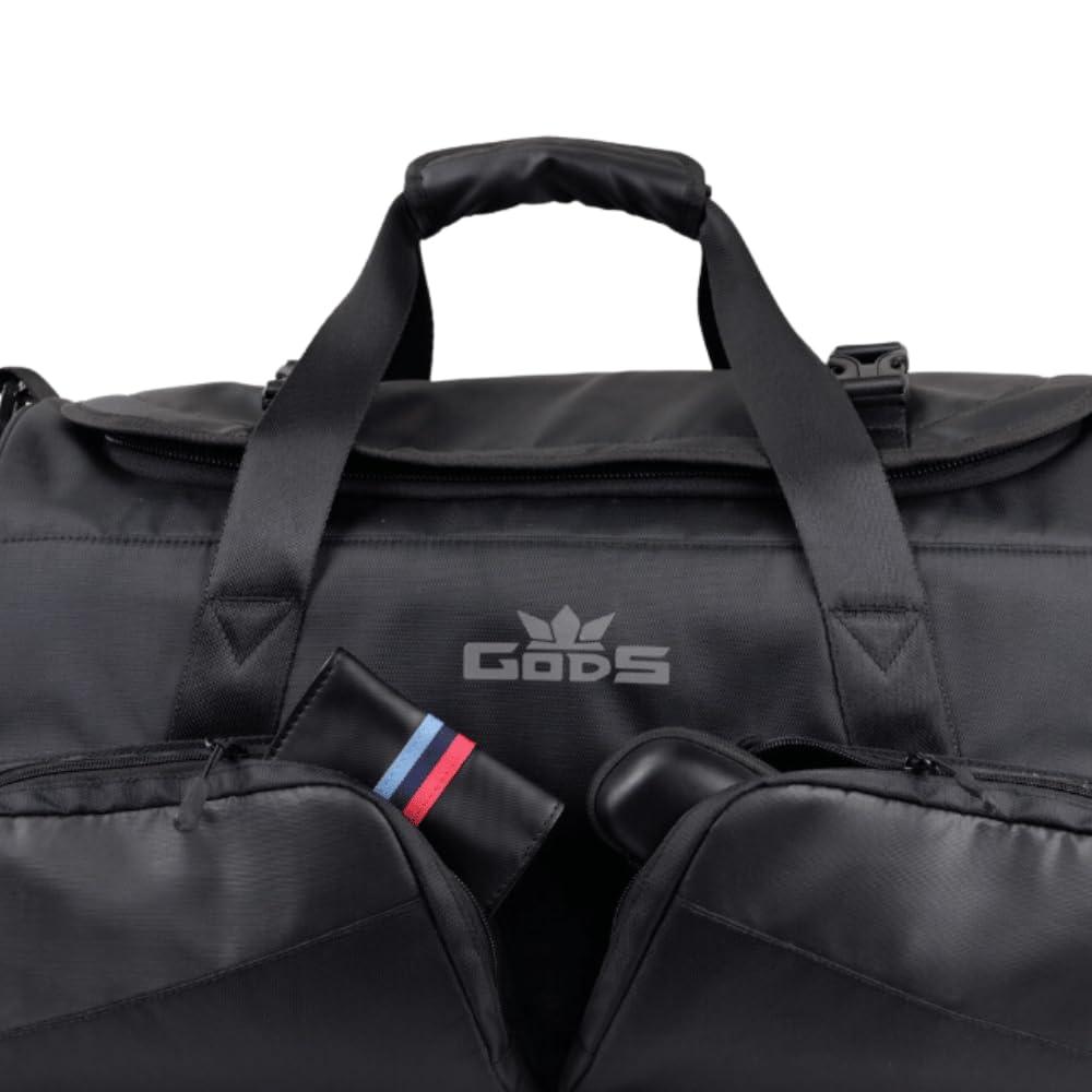 GODS Capo Travel and Gym Duffel Bag with Dedicated Shoe Compartment(40 Ltrs, Black)