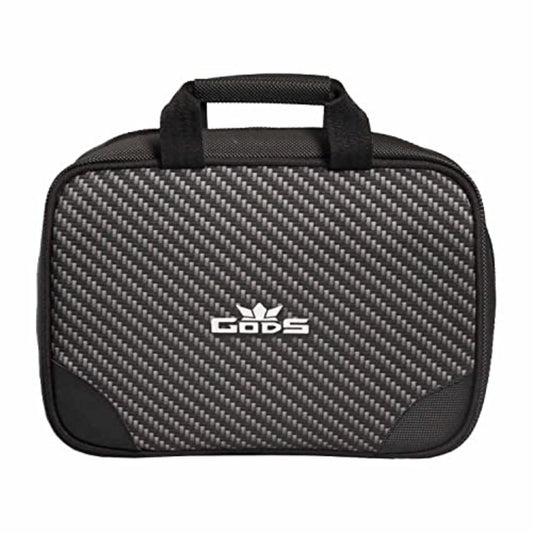 GODS Utility Kit,Toiletry kit with Clear View Compartments, Easy Carry Handle(Carbon Fibre)