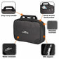 GODS Utility Kit,Toiletry kit with Clear View Compartments, Easy Carry Handle(Carbon Fibre)