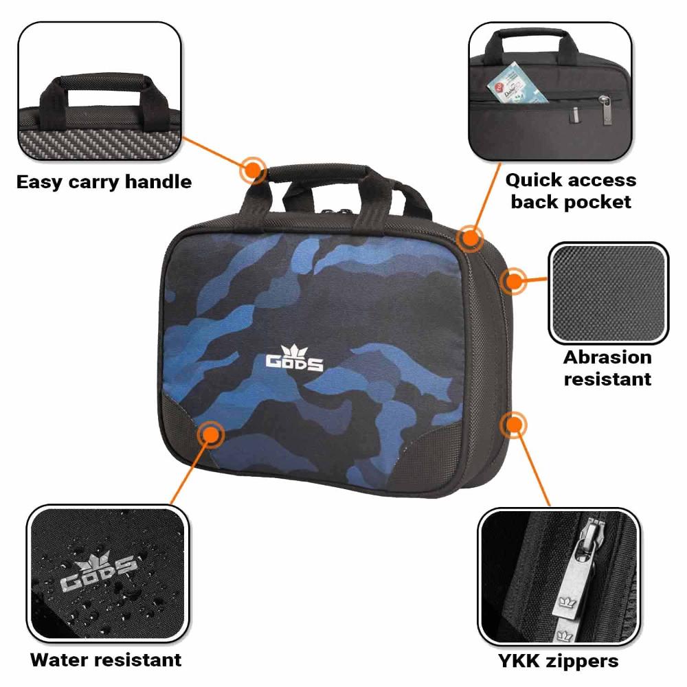 GODS Utility Kit,Toiletry kit with Clear View Compartments, Easy Carry Handle(Camouflage)