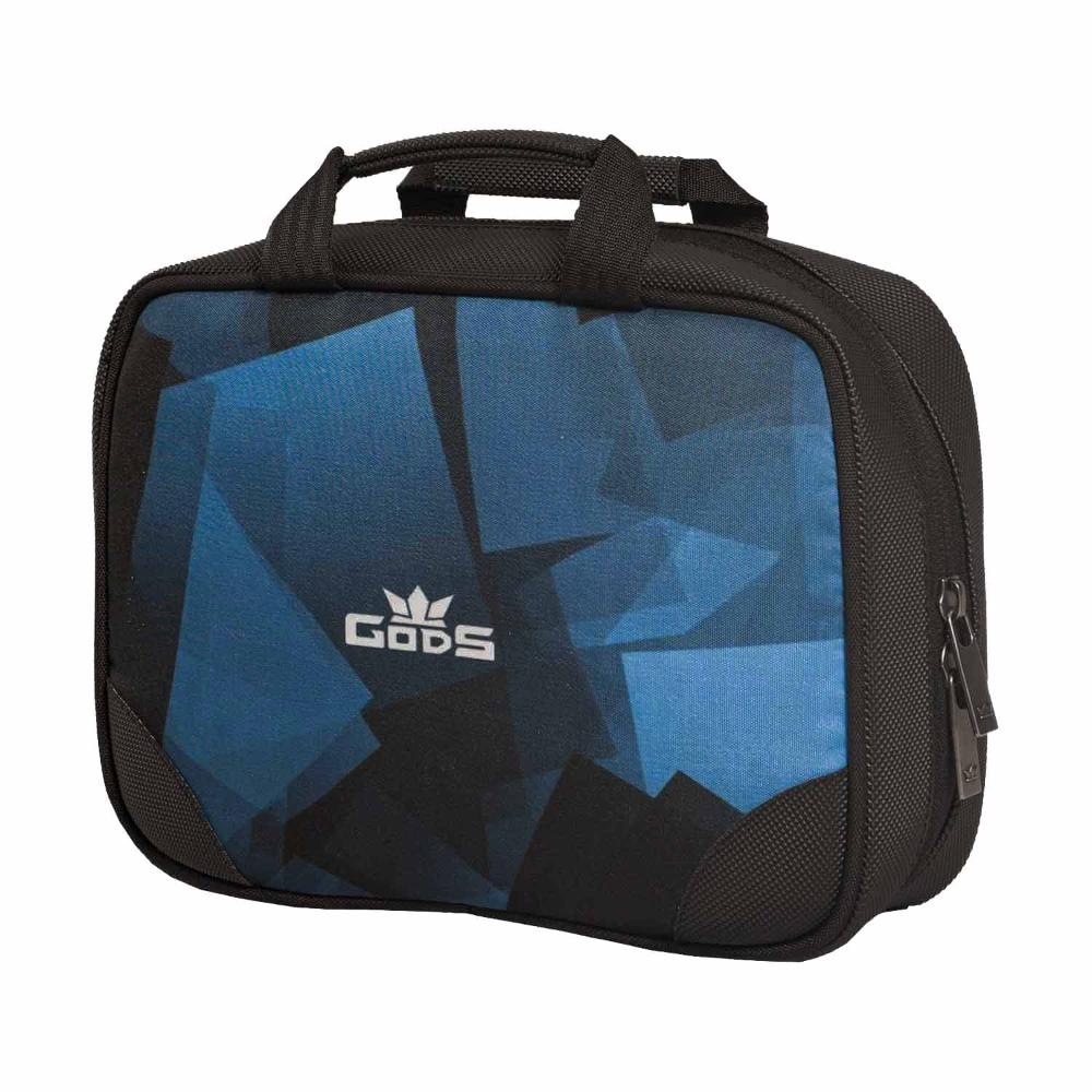 GODS Utility Kit,Toiletry kit with Clear View Compartments, Easy Carry Handle(Blue Pixels)