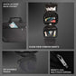 GODS Utility Kit,Toiletry kit with Clear View Compartments, Easy Carry Handle(Blue Pixels)