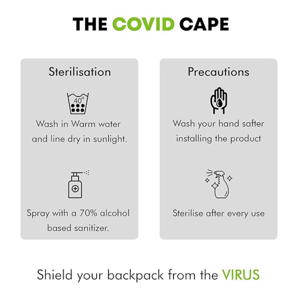 GODS Waterproof Backpack Rain Cover,No-Stitch Design to resist fluids and rain (OS,Black)