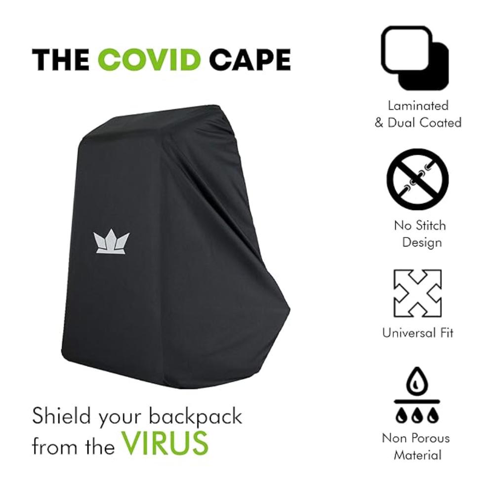 GODS Waterproof Backpack Rain Cover,No-Stitch Design to resist fluids and rain (OS,Black)