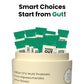 Muditam Ayurveda Power Gut - Prebiotics & Probiotics Supplement | Constipation, Bloating, Gas & Acidity Relief | Clinically Proven Strain | 180 Sachet (Pack of 6)