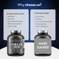 DR. HARLE's Muscle Edge Lean Mass Gainer 3kg | Weight Gainer for Men & Women | 15g Protein per Serving, Ashwagandha 500mg, Creatine 3g, Tribulus 500mg and 17 Vitamins & Minerals | 3kg Kulfi Flavour