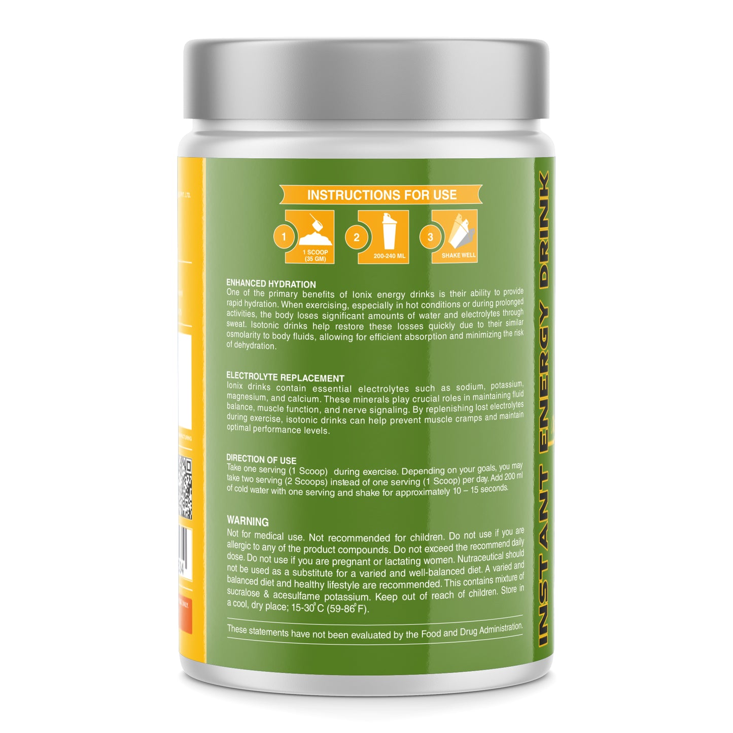 DR. HARLE Ionix Isotonic Energy Drink Powder – 1kg Mango Flavor | Electrolyte & Hydration Support