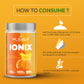 DR. HARLE Ionix Isotonic Energy Drink Powder – 1kg Orange Flavor | Electrolyte & Hydration Support