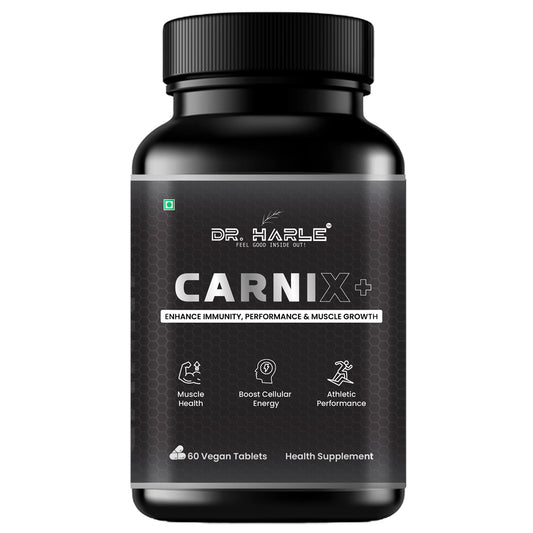 DR. HARLE Carni X+ L-carnitine, L-arginine, Vitamin-C,B12,E - 60 tablets