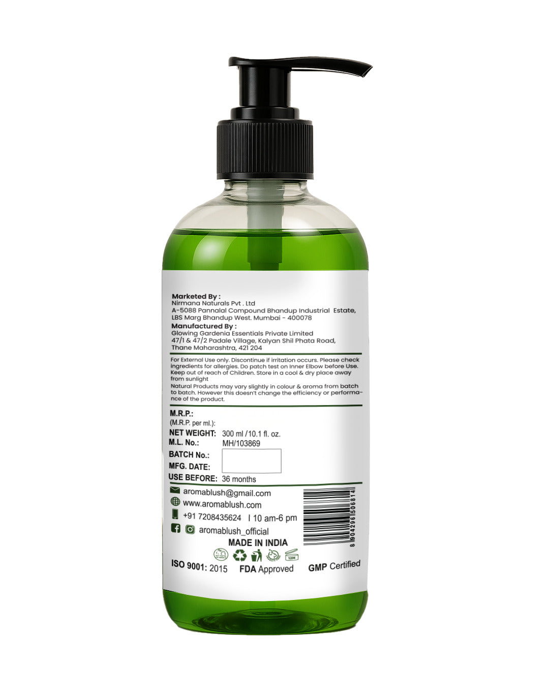AROMABLUSH Herbal Infusion  Body lotion & shower gels duo's