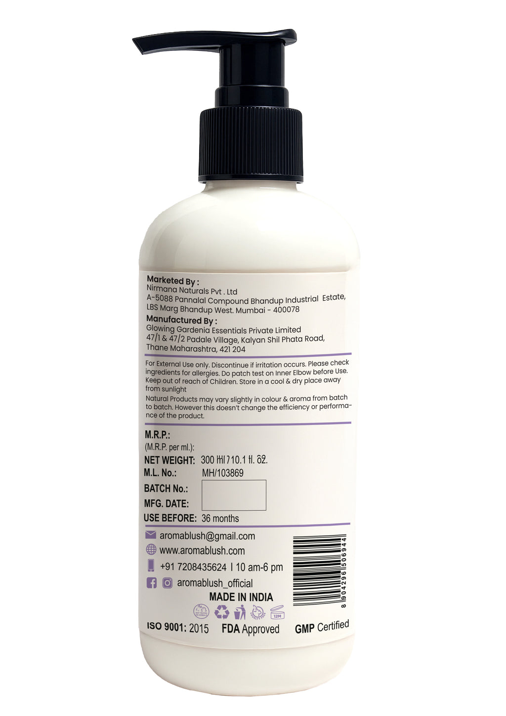 AROMABLUSH Lavender Dream  Body lotion & shower gels duo's