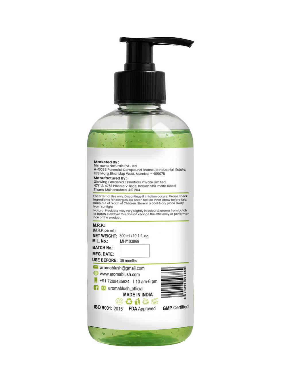 AROMABLUSH Revitalizing Rosemary  Body lotion & shower gels duo's