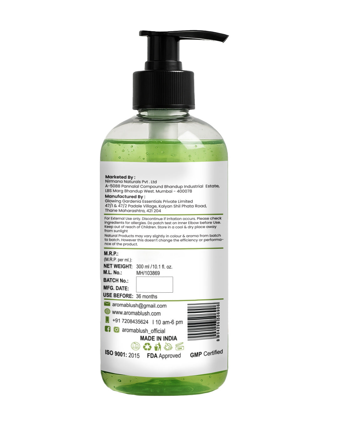 AROMABLUSH Hydrating Aloe Oasis  Body lotion & shower gels duo's