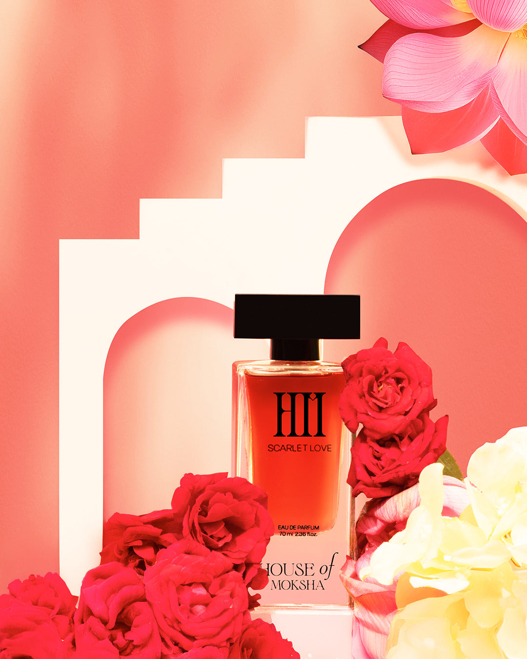 House of Moksha Rose Oud & Scarlet Love Eau de Parfum (70ml Each) | Luxury Long Lasting Perfume Combo for Women | Premium Ingredients | Affordable Diwali & Wedding Gift