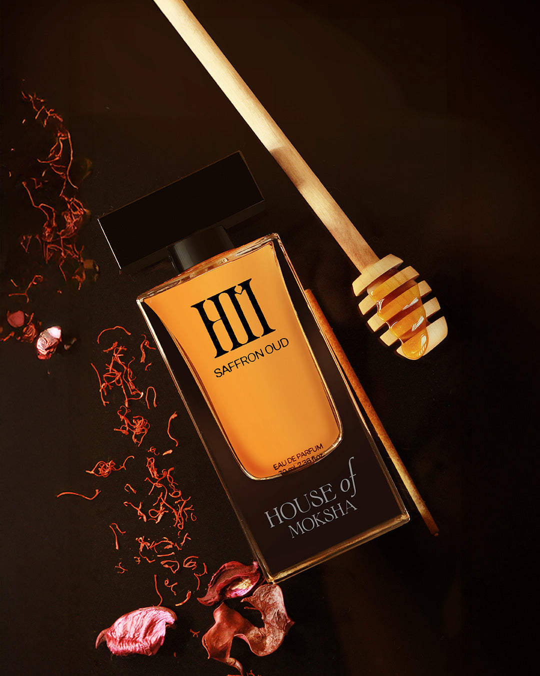 House of Moksha Saffron & Vetiver Oud Eau de Parfum (70ml Each) | Luxury Long Lasting Combo for Him & Her | Premium Clean Ingredients | Affordable Premium Diwali & Wedding Gift