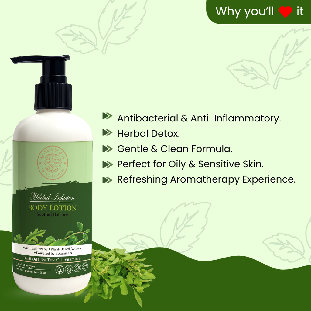 AROMA BLUSH Herbal Infusion body lotion 300ML
