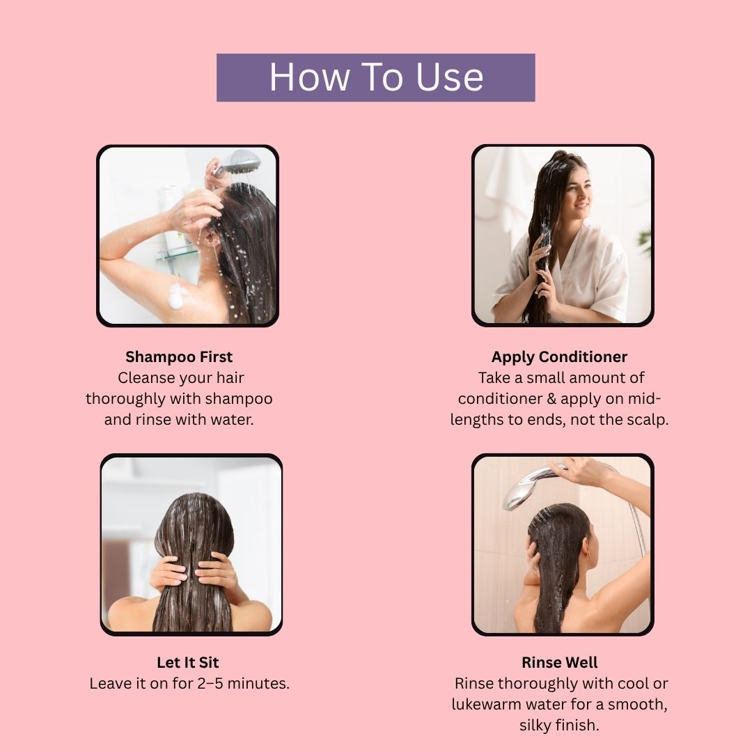 AROMABLUSH Keratin Strength Shampoo, Conditioner & Hairmask Combo
