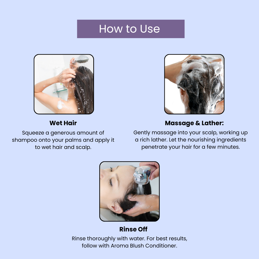 AROMA BLUSH Keratin Strengthening shampoo 300ML