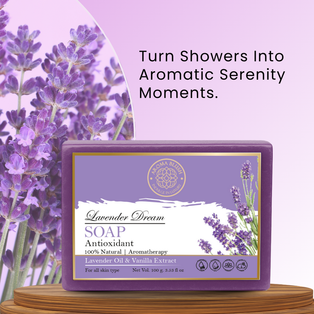 AROMABLUSH Lavender Dream & Rosy Radiance Combo Soap