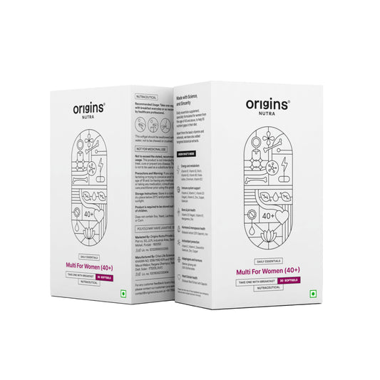 Origins Nutra Multi For Women (40+) | Boost Energy & Metabolism, Immune, Bone and Joint Support | Siberian ginseng,Shatavari root extract, EPO,Vitamins & Minerals | GMP Certified| Non-GMO | 30 Softgels