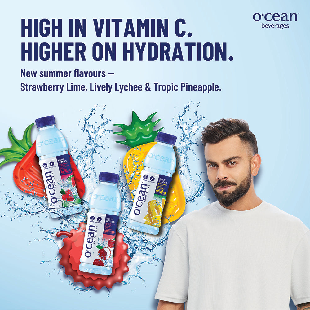 Ocean Fruit water Strawberry and lime (Pack Of 24)