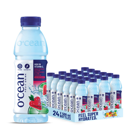 Ocean Fruit water Strawberry and lime (Pack Of 24)