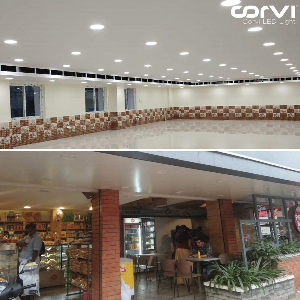 CORVI LED Flat 6Q Square 15W False Ceiling Panel Light | Slim, Compact, Driverless & Dimmable | Backlit for Maximum Output | Warm White 3000K (Pack of 3)