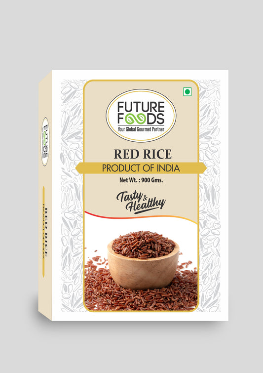 Future Foods Premium Red Rice | Rich in Antioxidants | Multiple Health Benefits | Ideal for Diabetic Patients | Supports Digestion | Fiber Rich | Iron & Vitamin Rich | 900g (Pack of 2)