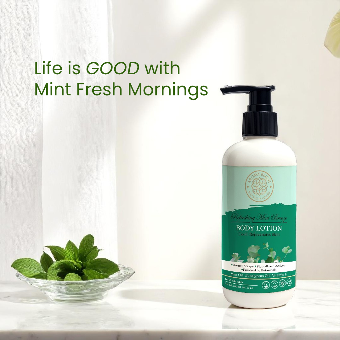AROMA BLUSH  Refreshing Mint Breeze body lotion 300ML