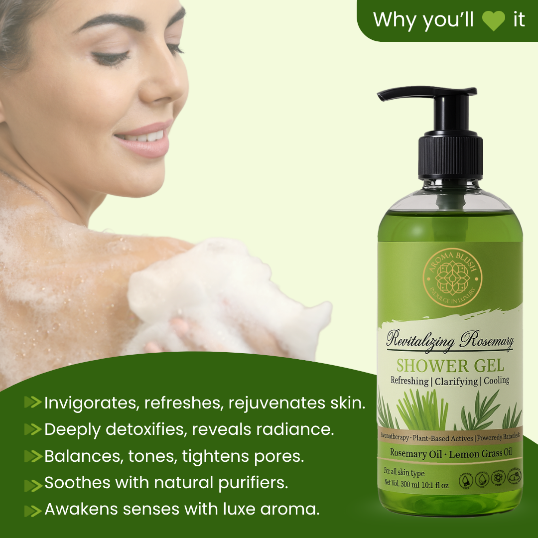 AROMA BLUSH Revitalizing Rosemary shower gel 300 ML