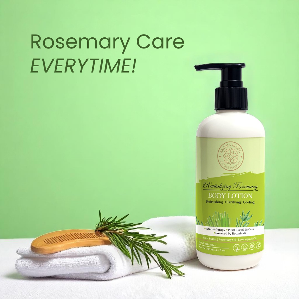 AROMA BLUSH  Revitalizing Rosemary body lotion 300ML