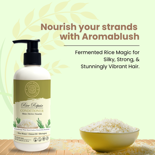 AROMABLUSH  Rice Repair  Shampoo, Conditioner & Hairmask Combo